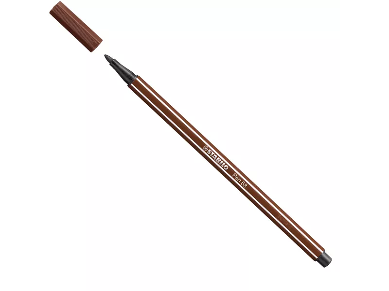 Pennarello Pen 68 Stabilo - 1 mm - 68/45 (Marrone Conf. 10)
