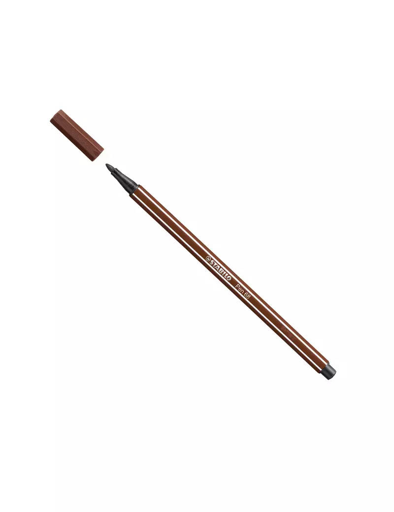 Pennarello Pen 68 Stabilo - 1 mm - 68/45 (Marrone Conf. 10) Pennarello Pen 68 Stabilo - 1 mm - 68/45 (Marrone Conf. 10)