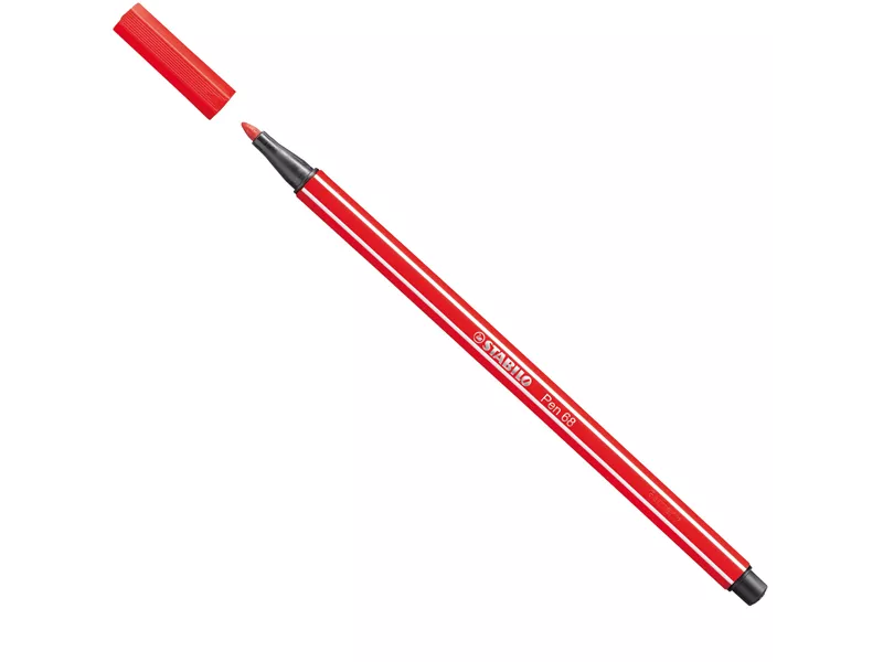 Pennarello Pen 68 Stabilo - 1 mm - 68/48 (Rosso Carminio Conf. 10)