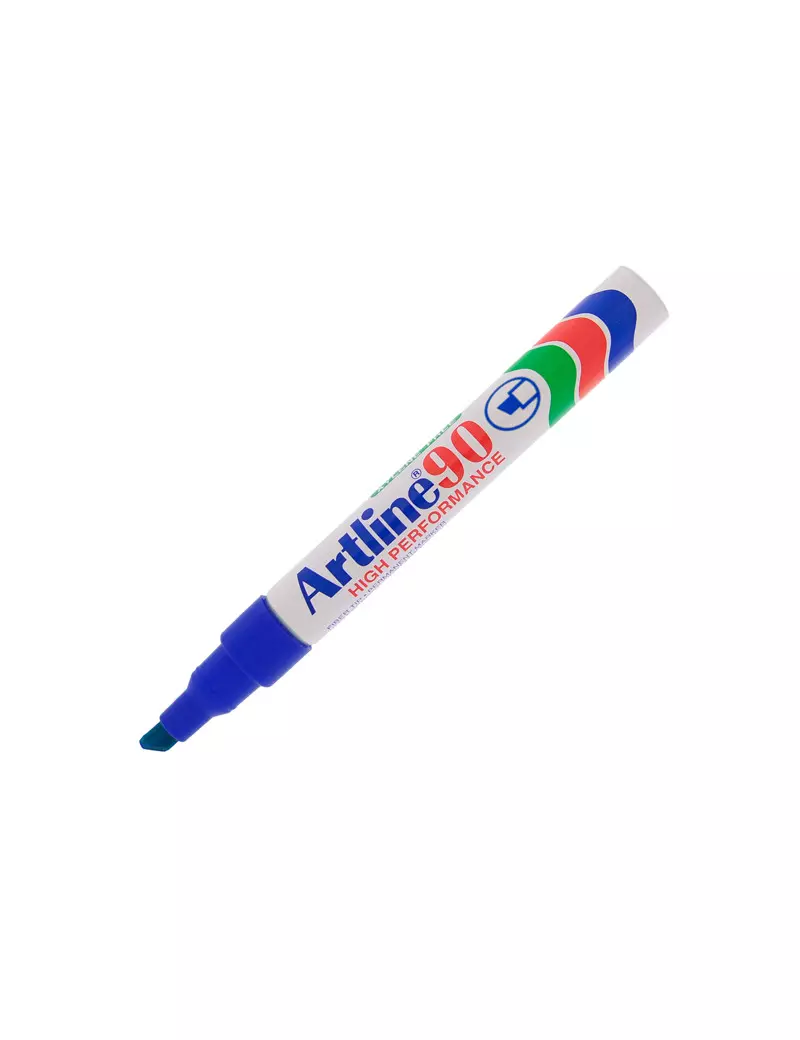 Marcatore Permanente A90 Artline - Punta Scalpello - 2-5 mm - A90B (Blu) Marcatore Permanente A90 Artline - Punta Scalpello - 2-5 mm - A90B (Blu)