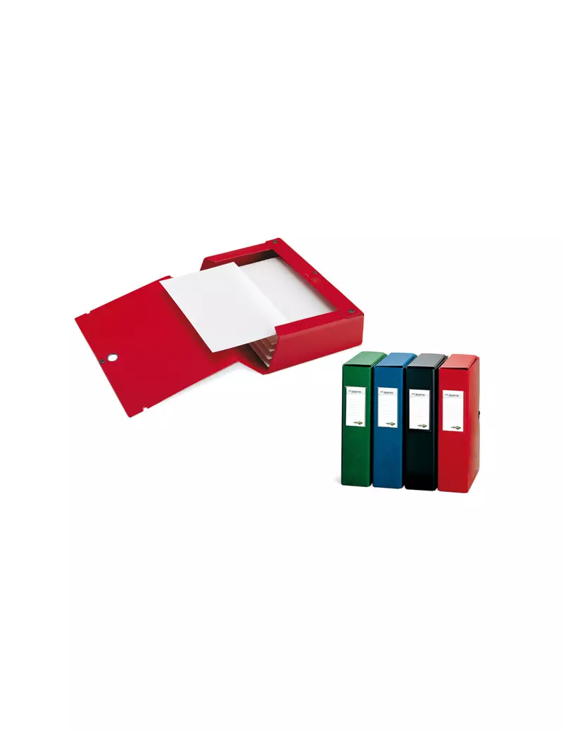 Scatola Archivio Scatto 80 Sei Rota - Dorso 8 - 25x35 cm - 67900810 (Nero) Scatola Archivio Scatto 80 Sei Rota - Dorso 8 - 25x35 cm - 67900810 (Nero)