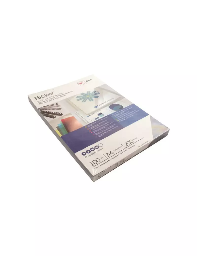 Copertine in PVC per Rilegatura Hi-Clear GBC - A4 - 200 Micron - CE012080E (Trasparente Conf. 100) Copertine in PVC per Rilegatura Hi-Clear GBC - A4 - 200 Micron - CE012080E (Trasparente Conf. 100)