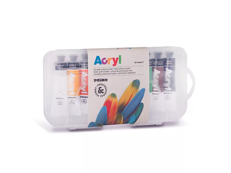 Colore Acrilico Acryl Primo Morocolor - 18 ml - 405TA10SP (Assortiti Conf. 10)