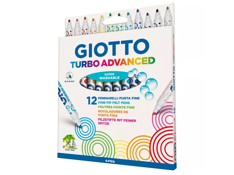Pennarelli Turbo Advanced Giotto Fila - 2,8 mm - 426000 (Assortiti Conf. 12)