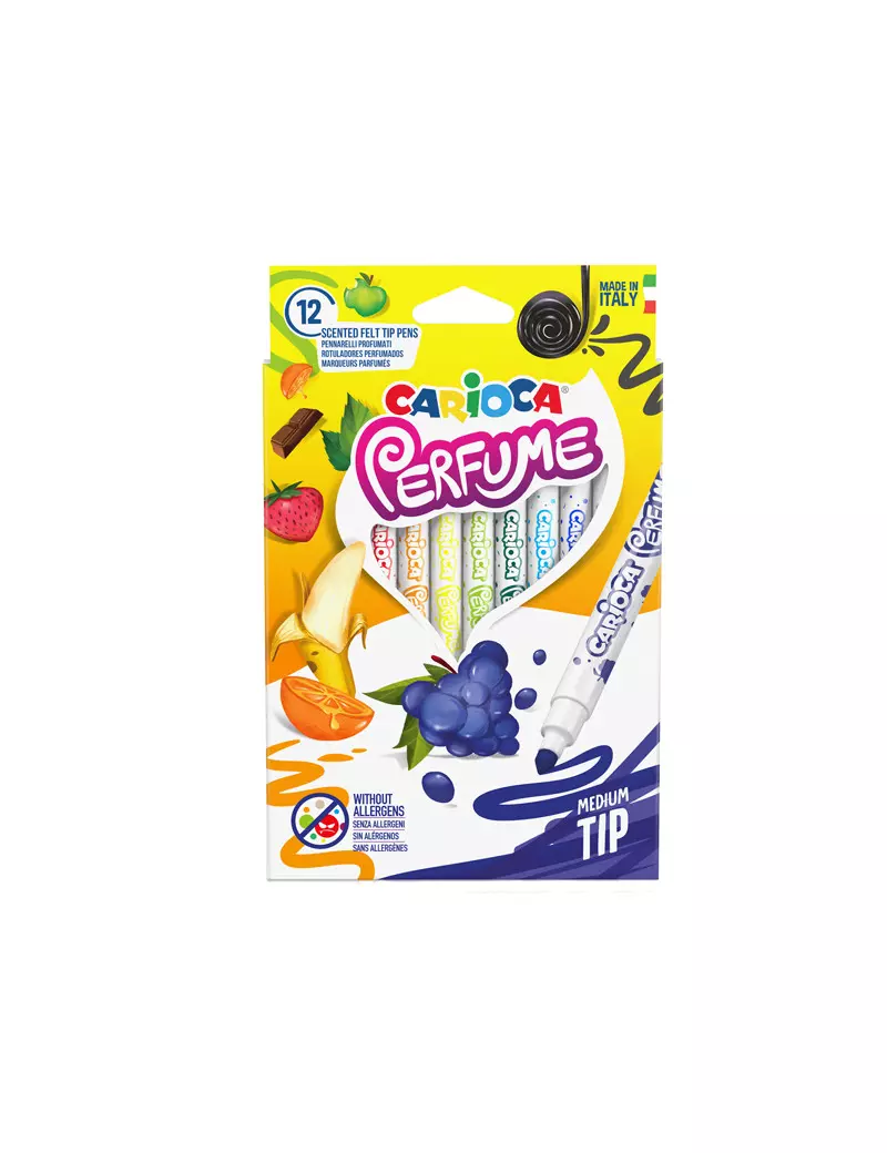 Pennarelli Perfume Carioca - 4 mm - 42672 (Assortiti Conf. 12) Pennarelli Perfume Carioca - 4 mm - 42672 (Assortiti Conf. 12)