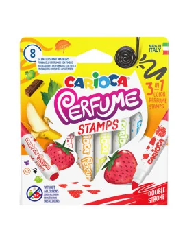 Pennarelli Perfume Stamps Carioca - 7 mm - 42988 (Assortiti Conf. 8)