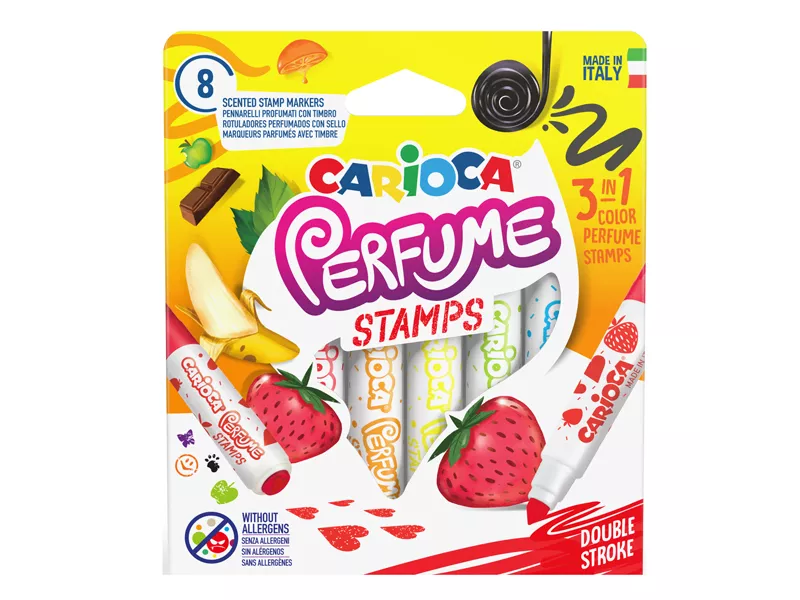 Pennarelli Perfume Stamps Carioca - 7 mm - 42988 (Assortiti Conf. 8)