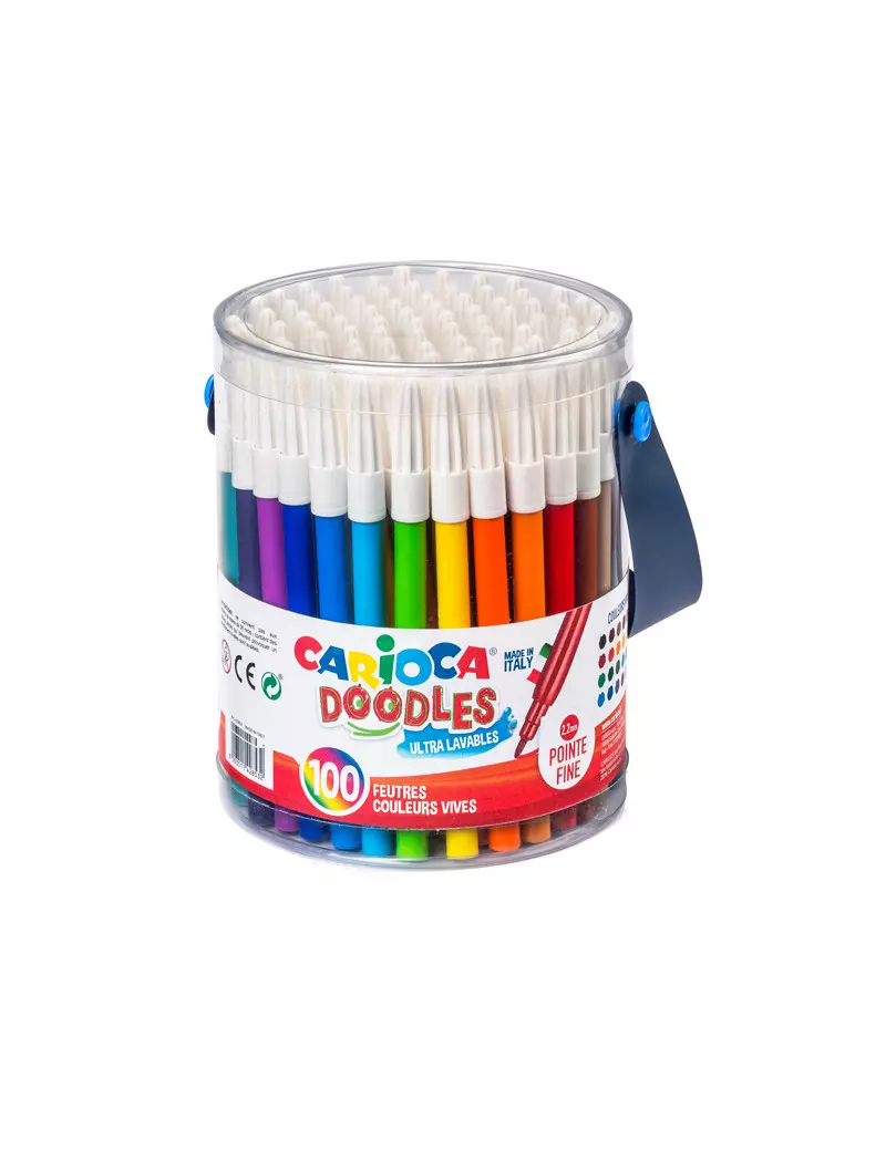 Pennarelli Doodles Carioca - Punta Fine - 40043 (Assortiti Conf. 100) Pennarelli Doodles Carioca - Punta Fine - 40043 (Assortiti Conf. 100)
