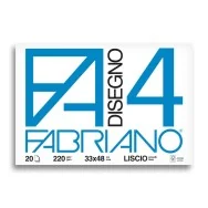 Album da Disegno Fabriano 4 - 33x48 cm - Liscio - 220 g - 05200797 (Bianco)