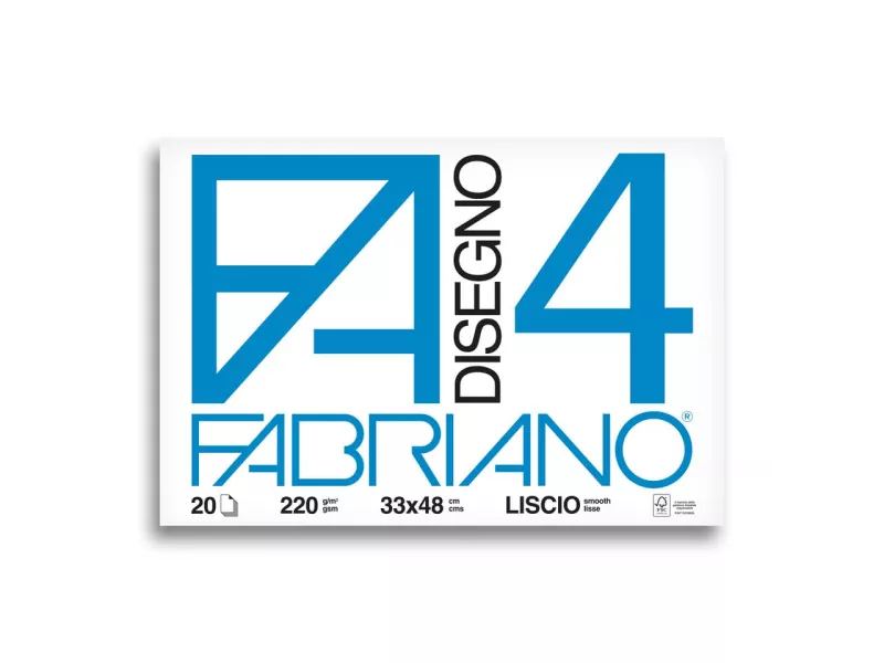 Album da Disegno Fabriano 4 - 33x48 cm - Liscio - 220 g - 05200797 (Bianco) Album da Disegno Fabriano 4 - 33x48 cm - Liscio - 220 g - 05200797 (Bianco)