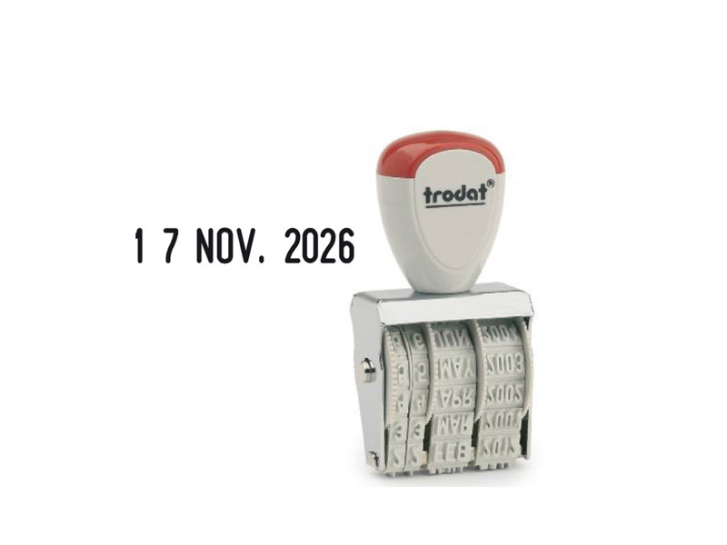 Timbro Datario 1020 Trodat - 5 mm - 54239 Timbro Datario 1020 Trodat - 5 mm - 54239