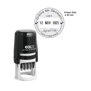 Timbro Datario Autoinchiostrante Printer R30 Colop - Ø30 mm - Rotondo - PRINTER.R30.DAT