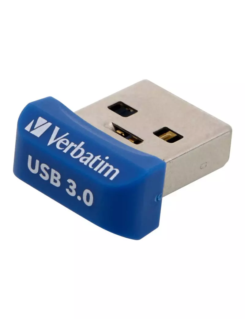 Pen Drive Store'n'Stay Nano Verbatim - USB 3.0 - 32GB - 98710 (Blu) Pen Drive Store'n'Stay Nano Verbatim - USB 3.0 - 32GB - 98710 (Blu)