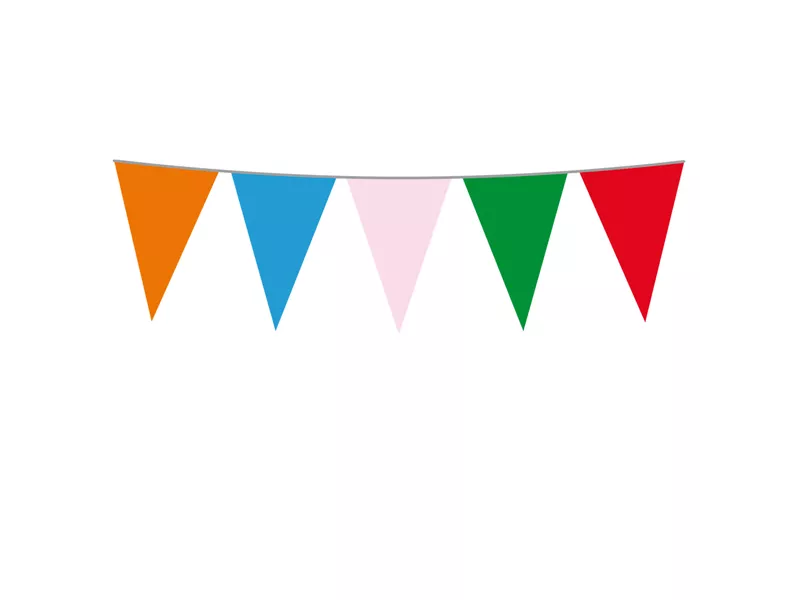 Festone PVC - 10 m - 10060 - Bandierine Multicolor