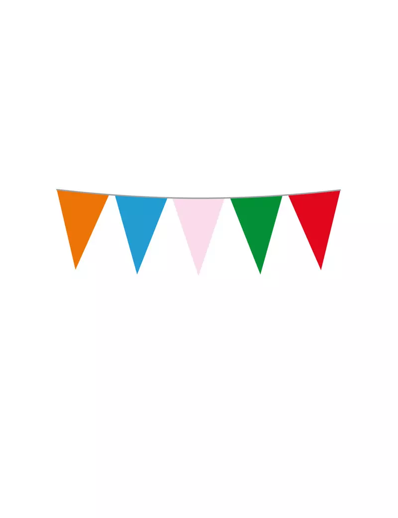 Festone PVC - 10 m - 10060 - Bandierine Multicolor Festone PVC - 10 m - 10060 - Bandierine Multicolor