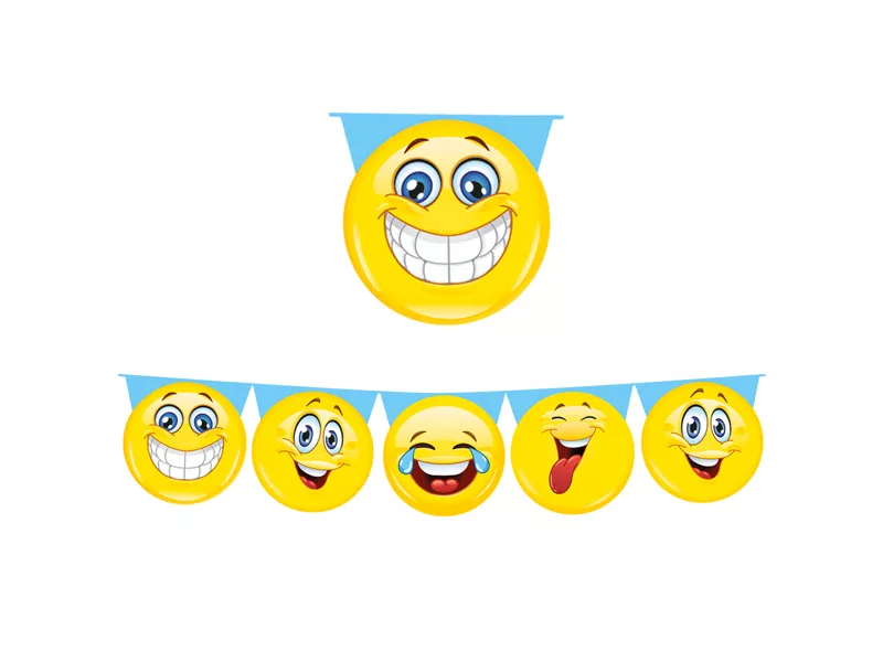Festone in PVC Big Party - 6 m - 60684 - Emoticons Festone in PVC Big Party - 6 m - 60684 - Emoticons