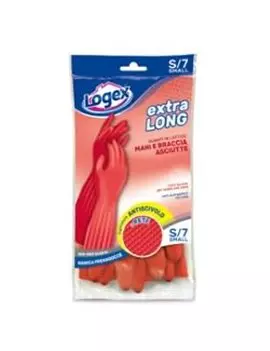 Guanti in Lattice Extralong Logex - Taglia S/7 - 3549LXS (Rosso)