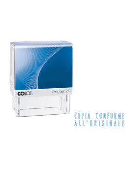 Timbro Autoinchiostrante con Testo G7 Colop Printer 20/L - 14x38 mm - PRINTER.20/L0139 (Copia Conforme)