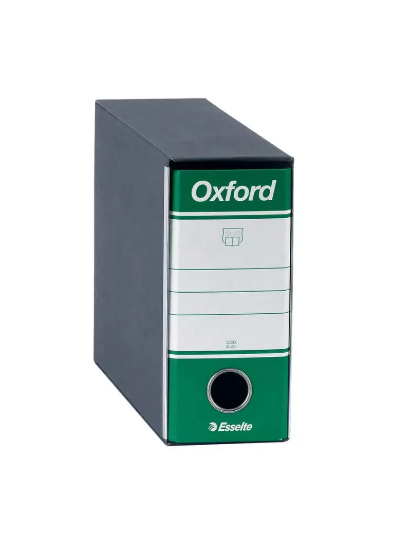 Registratore Oxford G81 Esselte - Memorandum - Dorso 8 - 23x18 cm - 390781180 (Verde Conf. 12) Registratore Oxford G81 Esselte - Memorandum - Dorso 8 - 23x18 cm - 390781180 (Verde Conf. 12)