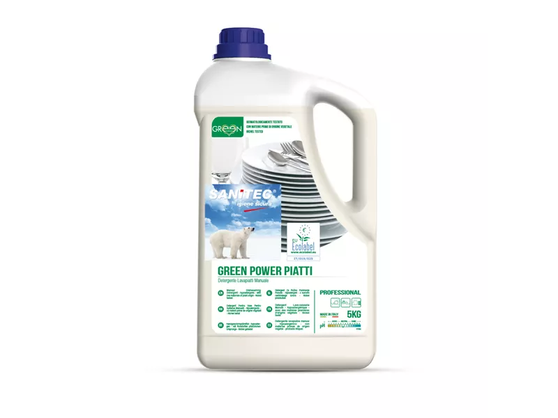 Detergente Green Power Piatti Sanitec - 3104 - 5 Litri