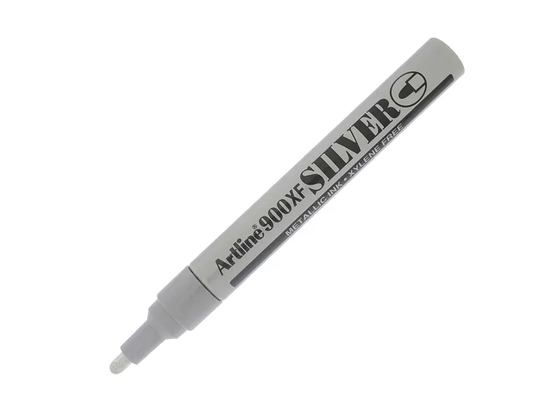 Marcatore Permanente A900XF Artline - Punta Tonda - 2,3 mm - A900A (Argento)