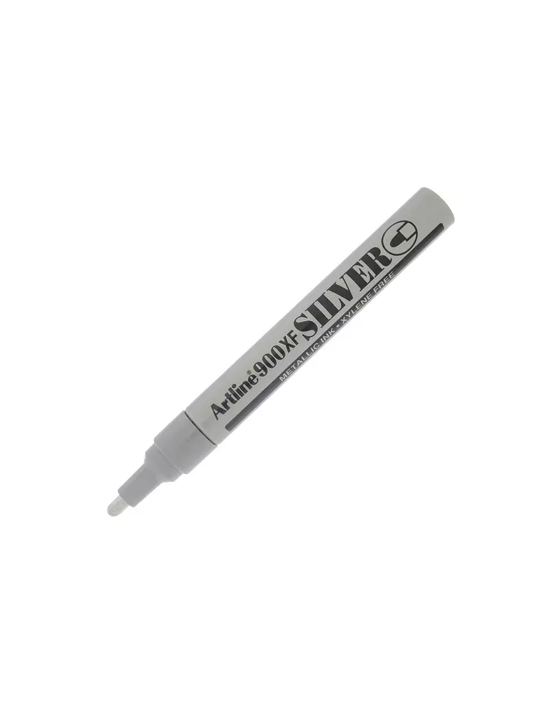 Marcatore Permanente A900XF Artline - Punta Tonda - 2,3 mm - A900A (Argento)