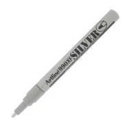 Marcatore Permanente a Vernice A990XF Artline - Punta Tonda - 1,2 mm - A990A (Argento)