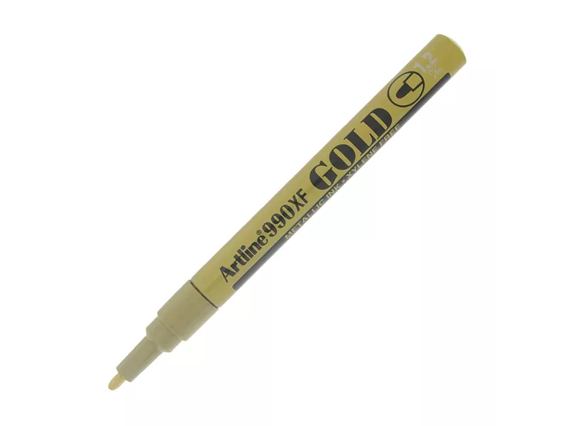 Marcatore Permanente a Vernice A990XF Artline - Punta Tonda - 1,2 mm - A990O (Oro)
