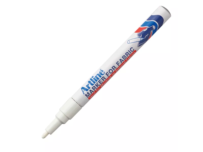 Marcatore Permanente per Tessuti Shirt Maker Artline - Punta Tonda - 1,2 mm - AEKC1BI (Bianco)
