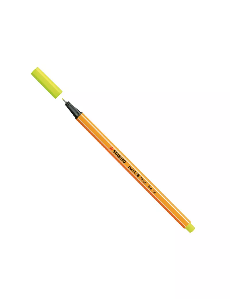 Fineliner Point 88 Stabilo - 0,4 mm - 88/024 (Giallo Neon Conf. 10)