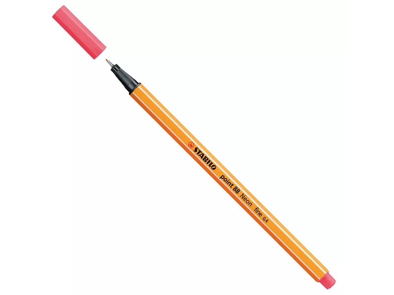 Fineliner Point 88 Stabilo - 0,4 mm - 88/040 (Rosso Neon Conf. 10)