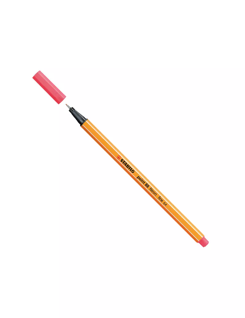 Fineliner Point 88 Stabilo - 0,4 mm - 88/040 (Rosso Neon Conf. 10)