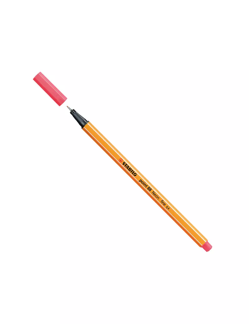 Fineliner Point 88 Stabilo - 0,4 mm - 88/040 (Rosso Neon Conf. 10) Fineliner Point 88 Stabilo - 0,4 mm - 88/040 (Rosso Neon Conf. 10)