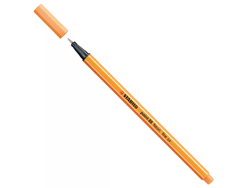 Fineliner Point 88 Stabilo - 0,4 mm - 88/054 (Arancio Neon Conf. 10)