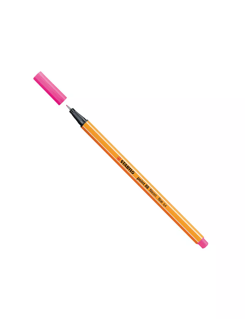 Fineliner Point 88 Stabilo - 0,4 mm - 88/056 (Rosa Neon Conf. 10) Fineliner Point 88 Stabilo - 0,4 mm - 88/056 (Rosa Neon Conf. 10)