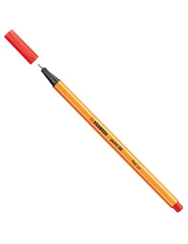 Fineliner Point 88 Stabilo - 0,4 mm - 88/48 (Rosso Chiaro Conf. 10)