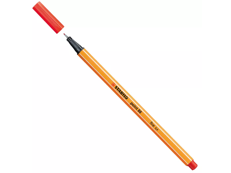 Fineliner Point 88 Stabilo - 0,4 mm - 88/48 (Rosso Chiaro Conf. 10)