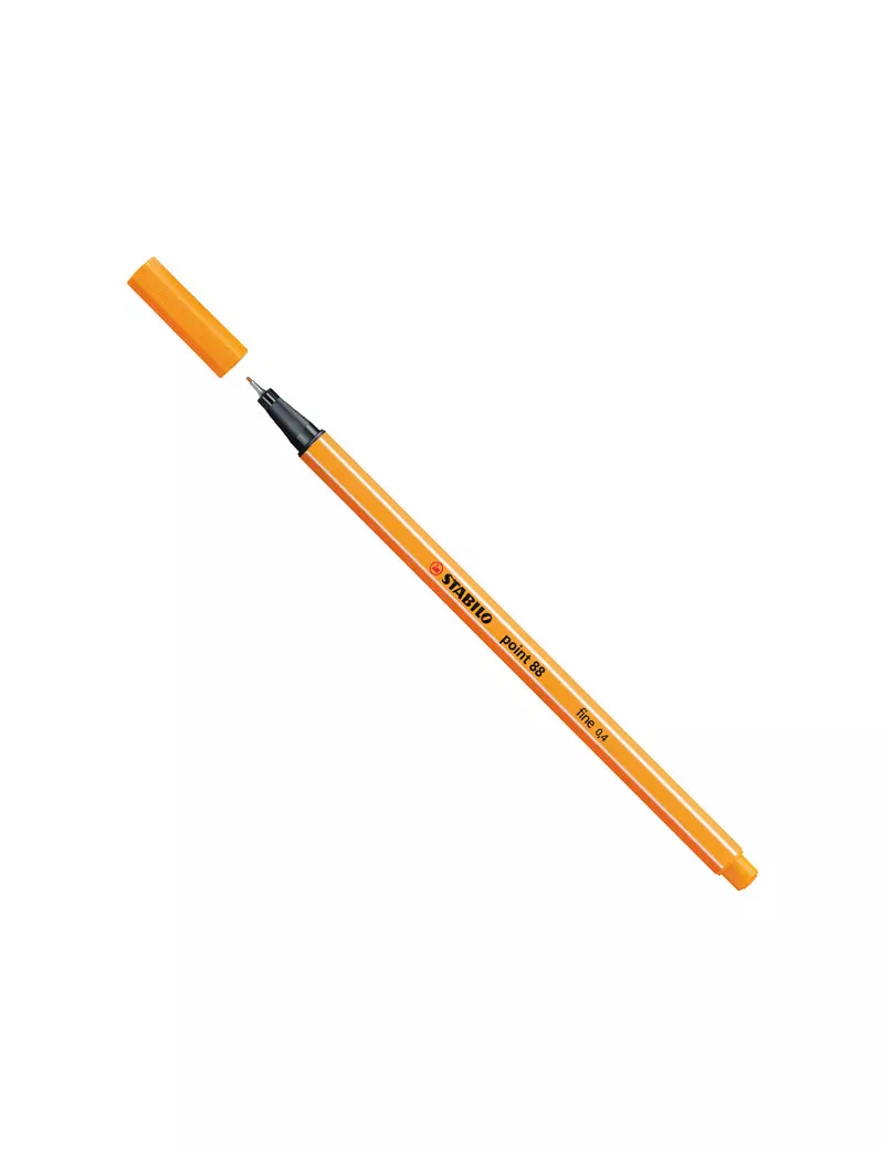 Fineliner Point 88 Stabilo - 0,4 mm - 88/54 (Arancio Conf. 10) Fineliner Point 88 Stabilo - 0,4 mm - 88/54 (Arancio Conf. 10)