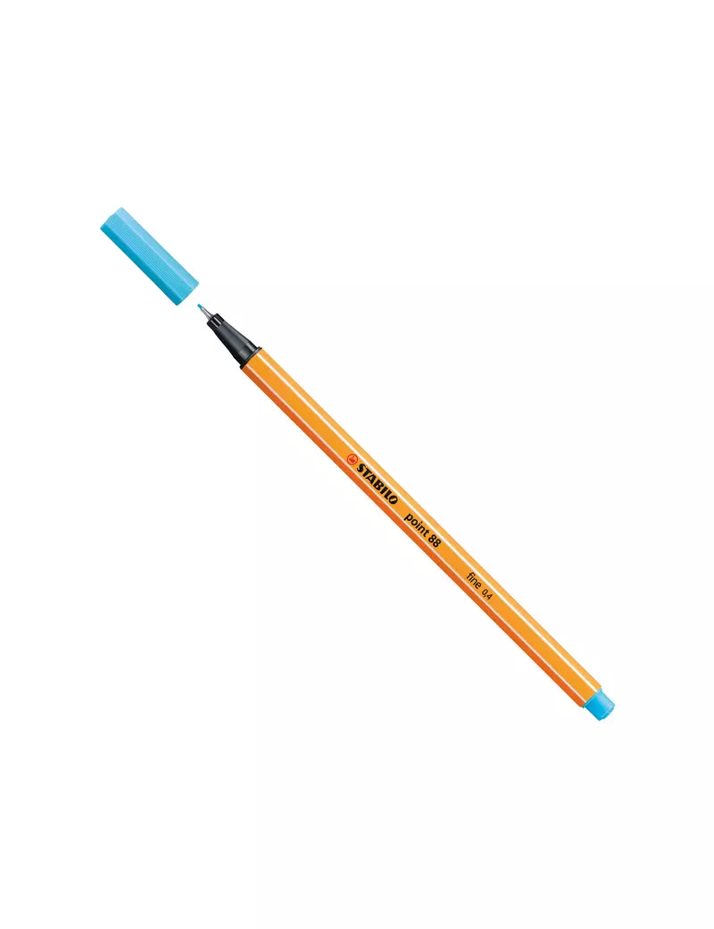 Fineliner Point 88 Stabilo - 0,4 mm - 88/57 (Azzurro Conf. 10) Fineliner Point 88 Stabilo - 0,4 mm - 88/57 (Azzurro Conf. 10)