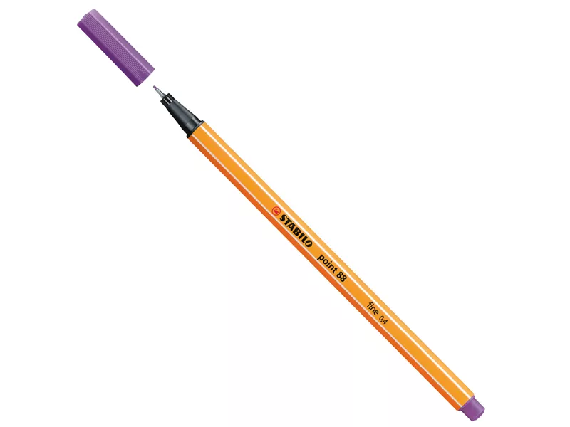 Fineliner Point 88 Stabilo - 0,4 mm - 88/59 (Lilla Chiaro Conf. 10)