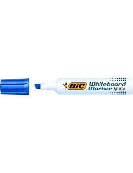 Marcatore per Lavagne Velleda 1791 Bic - Punta Scalpello - 3,3-4,6 mm - 9431941 (Blu Conf. 12)