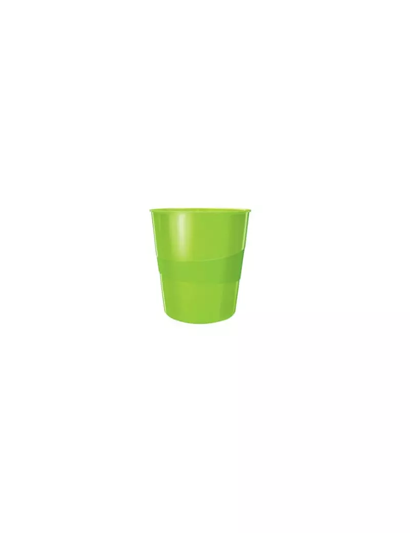 Cestino Gettacarte Wow Leitz - 15 Litri - 52781054 (Verde Lime) Cestino Gettacarte Wow Leitz - 15 Litri - 52781054 (Verde Lime)