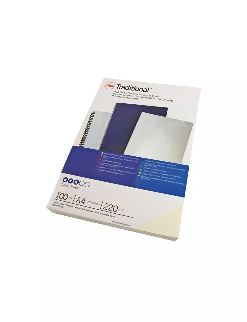 Copertine in Cartoncino per Rilegatura GBC - A4 Liscia - CE080070 (Bianco Conf. 100) Copertine in Cartoncino per Rilegatura GBC - A4 Liscia - CE080070 (Bianco Conf. 100)