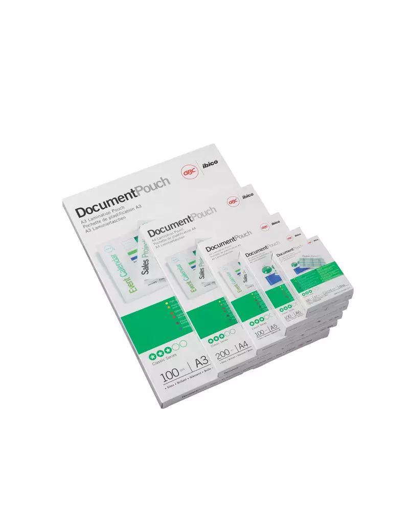 Pouches per Plastificatrici GBC - 65x95 mm - 125 micron - 3740301 (Trasparente Conf. 100) Pouches per Plastificatrici GBC - 65x95 mm - 125 micron - 3740301 (Trasparente Conf. 100)