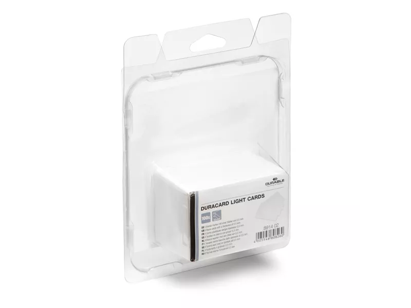 Badge Stampabili Duracard Durable - 0,5 mm - ID300 - 8914-02 (Bianco Conf. 100)