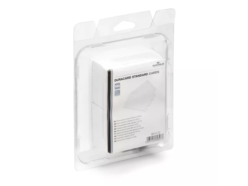 Badge Stampabili Duracard Durable - 0,76 mm - ID300 - 8915-02 (Bianco Conf. 100) Badge Stampabili Duracard Durable - 0,76 mm - ID300 - 8915-02 (Bianco Conf. 100)