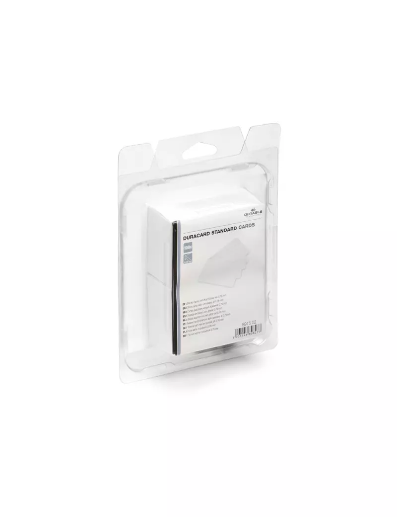 Badge Stampabili Duracard Durable - 0,76 mm - ID300 - 8915-02 (Bianco Conf. 100) Badge Stampabili Duracard Durable - 0,76 mm - ID300 - 8915-02 (Bianco Conf. 100)