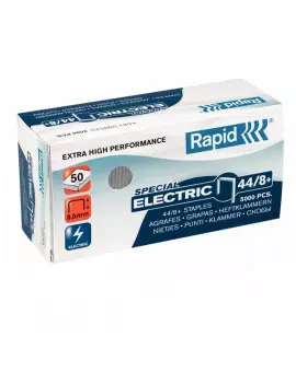 Punti Metallici per Cucitrice Special Electric Rapid - 44/8 - 24868900 (Conf. 5000)