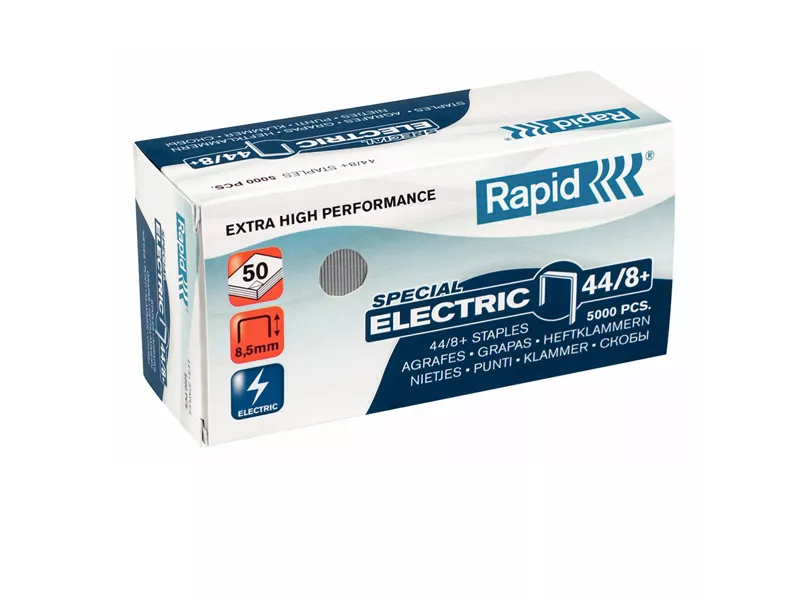 Punti Metallici per Cucitrice Special Electric Rapid - 44/8 - 24868900 (Conf. 5000) Punti Metallici per Cucitrice Special Electric Rapid - 44/8 - 24868900 (Conf. 5000)