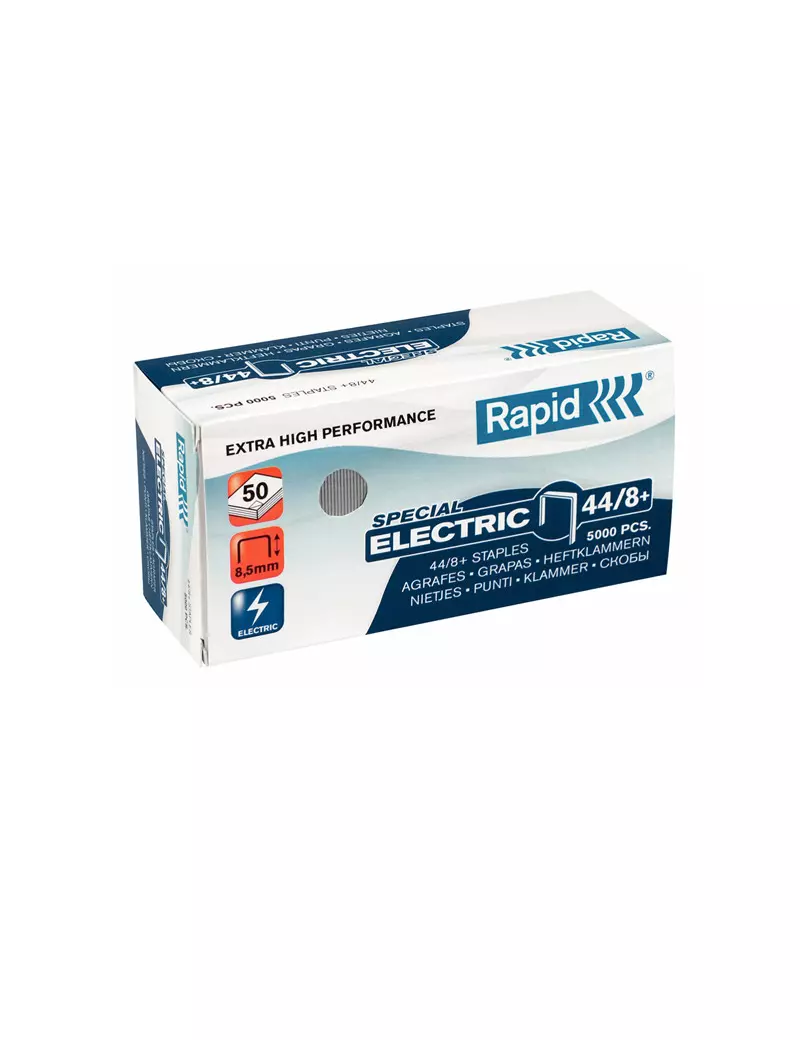Punti Metallici per Cucitrice Special Electric Rapid - 44/8 - 24868900 (Conf. 5000) Punti Metallici per Cucitrice Special Electric Rapid - 44/8 - 24868900 (Conf. 5000)